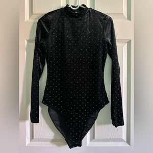 Velvet Black Bodysuit